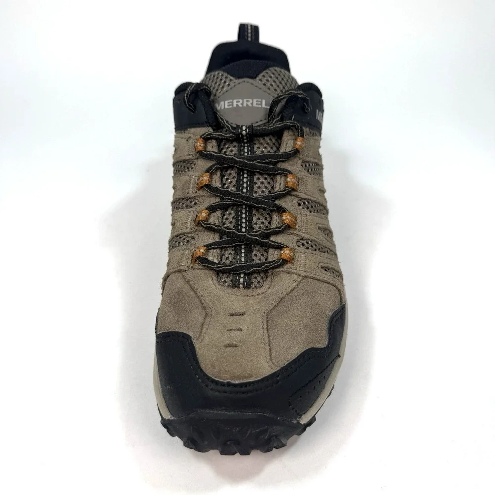Merrell Mens 12 Hiking Trail Shoes Suede Mesh Outdoor Walking Brown J036949